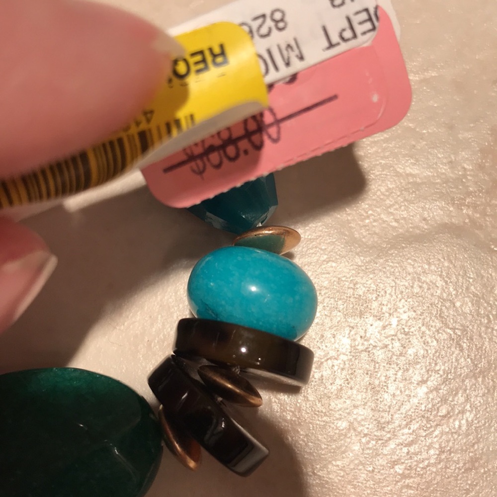NWT SOUTHERN LIVING JEWEL GENUINE STONE NECKLACE GORGEOUS CHUNKY - Picture 8 of 13